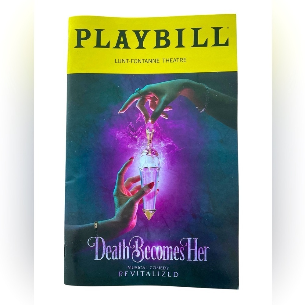 Death Becomes Her Broadway Playbill April 2025 Megan Hilty Michelle Williams NEW